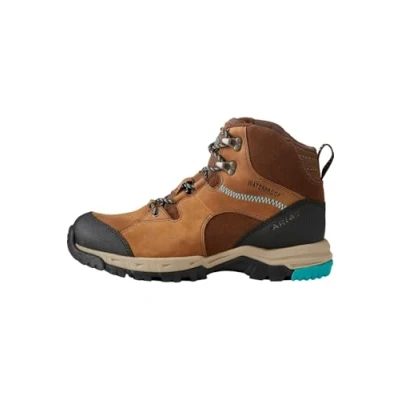 Image of ARIAT Womens Skyline H20 Water Hydration Boots Distressed Brown Waterproof Sprayproof Footwear UK Size 4