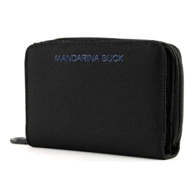 Image of Mandarina Duck Women&#039;s Md 20 P10qmpn8 Billfold, Black, 13.5x9x3 (L x H W)