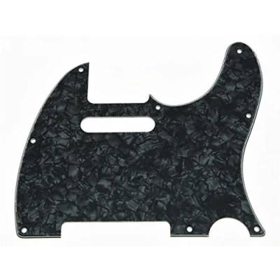 Image of KAISH Black Pearl Tele Guitar Pickguard Scratch Plate for Fender Telecaster