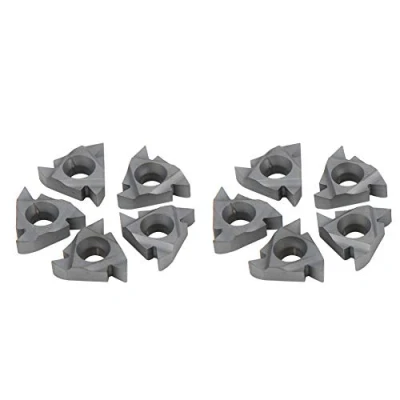 Image of 10Pcs CNC Turning Blade Inserts Thread Cutting Lathe Machine 16ER AG55 Tools Threading