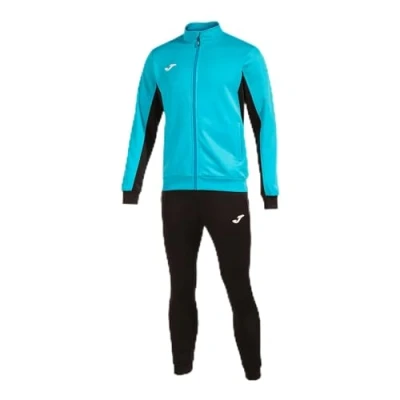 Image of Joma Men&#039;s Derby Tracksuit, Black Fluorine Turquoise, M