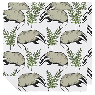 Image of Badger Cloth Napkins,Dinner Napkins Cloth,Dinner With Funny Pattern Printed