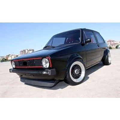 Image of Fits for VW Golf MK1 GTI Front Big Bumper Chin Spoiler Lip Valance Splitter