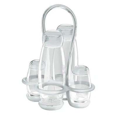 Image of Guzzini Gocce, Cruet Set Bolli Transparent, 17 x 15 h22,5 cm 23130000