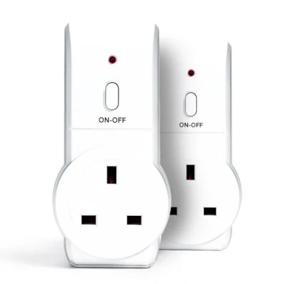 Image of STATUS Remote Control Socket White Plug UK Pack of 2 SREMSOC2PK3, packaging may vary
