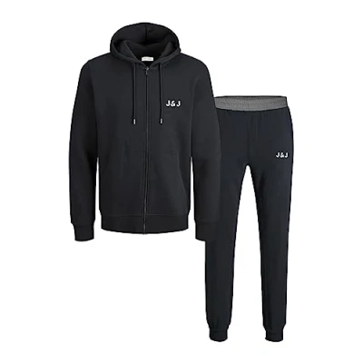 Image of JACK &amp; JONES Men&#039;s Jaclounge Set, Black (Black), M