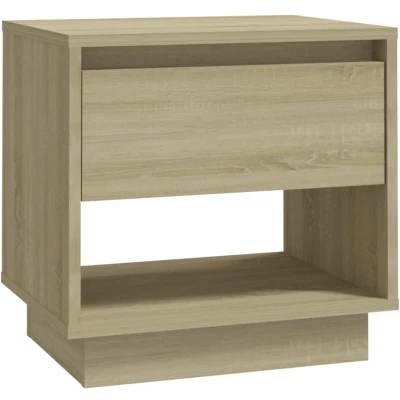 Image of vidaXL Bedside Cabinet Sonoma Oak 45x34x44 cm Engineered Wood
