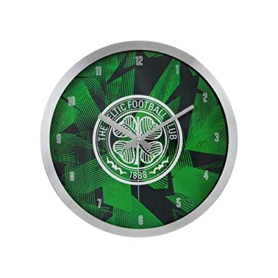 Image of FOCO Celtic FC Football Metal Decorative Crest Wall Clock Memorabilia