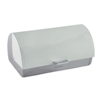 Image of Morphy Richards Dune Roll Top Bread Bin Sage Green