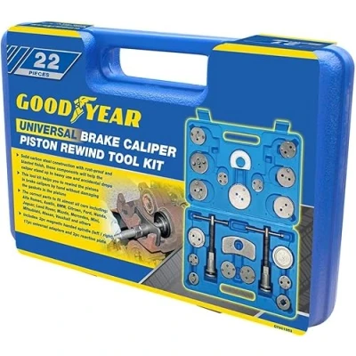 Image of Goodyear Universal Brake Caliper Piston Rewind Wind Back Tool Kit 22 Piece Set