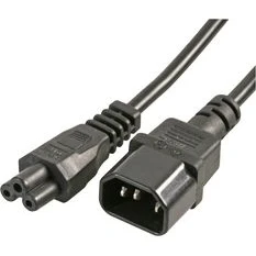 Image of Pro Elec IEC C5 to C14 Power Lead, 2m