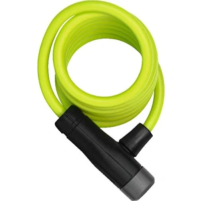 Image of ABUS spiral cable lock Star 4508K/150 Bicycle made of 8 mm thick security level 2 Green