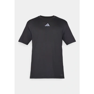 Image of adidas Performance ONE AT A TIME Graphic Sports Tshirt, Men&#039;s, Size: XL, Black