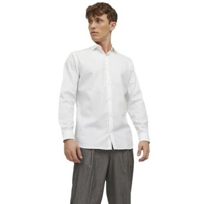 Image of JACK &amp; JONES Men&#039;s Jprblaparker Shirt L/S Noos Long Sleeve, Winetasting/fit: Slim fit, S