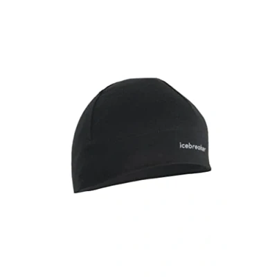 Image of Icebreaker Merino Unisex&#039;s 200 Oasis Beanie Hat, Black, One Size