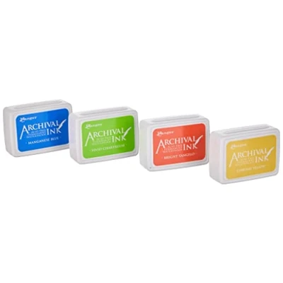 Image of Ranger Archival Mini Ink Pads Kit 3, Multi Colour