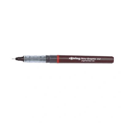 Image of Rotring Tikky Graphic Fine Liner Pen 0.20mm Black Ink