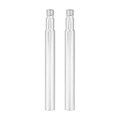 Image of Bicycle Tyre Valve Extender, 2Pcs 60mm Bike Inner Tube Extension Accessory(Silver)