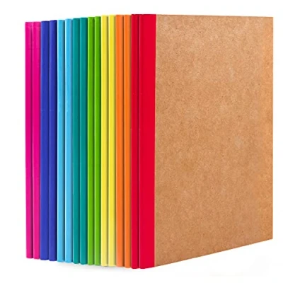 Image of 16 Pack Kraft Notebooks A5, Feela 60 Pages Lined Notepad Journal Bulk, Soft Brown Cover Multipack Notebook for Students Travelers Making Plans, Writing Memos Office School Supplies, 14X21cm