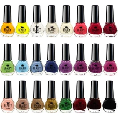 Image of 24 x Nail Varnish Polish Set Modern Colours The Best Gift Uk (Colour A)