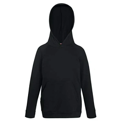 Image of Fruit Of The Loom 62009 boys&#039;s Children&#039;s sweatshirt in Black