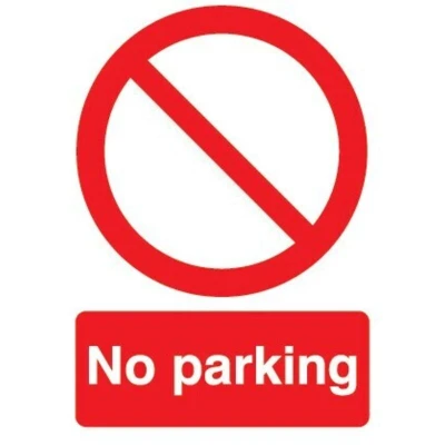 Image of Sitesafe NO Parking Rigid PVC Sign 420 x 594mm