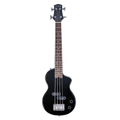 Image of Carry on By Blackstar Mini Electric Bass Guitar Jet Black Perfect for Kids and Adults, Beginners Travel