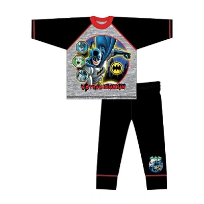 Image of DC Comics Childrens Boys Batman Gotham Guardian Long Pyjamas (4 5 Years) (Black/Grey)