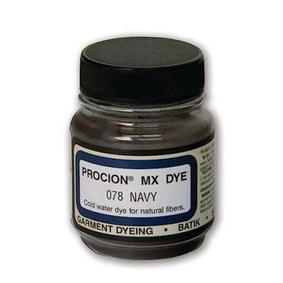 Image of Jacquard Procion MX Fabric Dye Navy PMX1078 Cold Water Fibre Reactive Cotton, Linen, Viscose Rayon or Silk