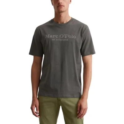 Image of Marc O&#039;Polo T Shirt Logo Anthracite Dark Grey size M