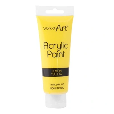Image of Work of Art 120 ml Acrylic Paint Yellow, 6727