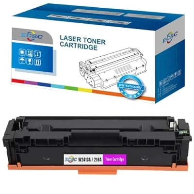Image of ECSC Toner Cartridge With Chip W2413A/216A For Printer, Compatible HP Colour LaserJet Pro MFP M182n, M183fwf (Magenta, 1 Pack)