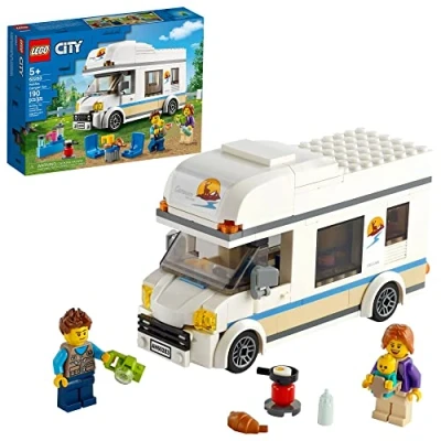 Image of LEGO City Holiday Camper Van 60283 Building Kit; Cool Vacation Toy for Kids, New 2021 (190 Pieces)