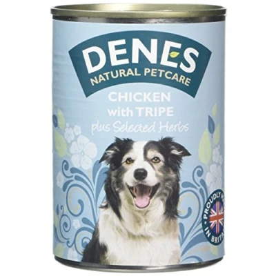 Image of Denes Complete Adult Wet Dog Food Chicken and Tripe, 12 x 400 g