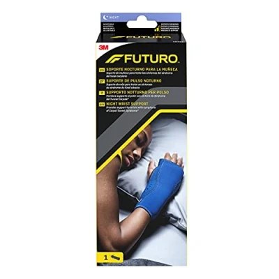 Image of FUTURO 48462IE Night Wrist support Provides for wrists with symptoms of Carpal Tunnel Syndrome* Adjustable