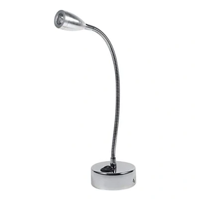 Image of Fdit Modern LED Wall Swan Neck Lights 3W Reading Light Flexible Bedside Lamp 85 265 V with/Without Switch, Aluminium 3.0W