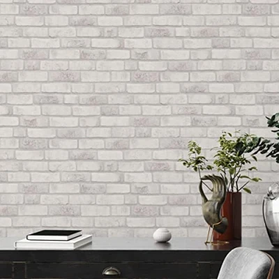 Image of A.S. Création Bricks &amp; Stones 388124 Brick Wallpaper 10.05 m x 0.53 Made in Germany Grey Anthracite