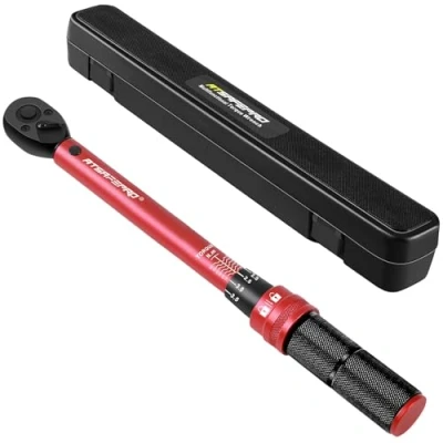 Image of ATsafepro Torque Wrench 3/8 Inch, Drive Click 5 60 Nm Auto, Dual Direction Adjustable 72 Tooth Bike for and Motorcycle Car Maintenance