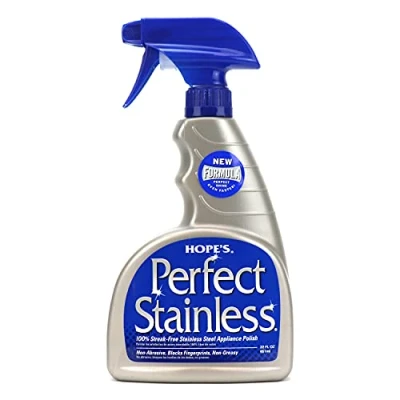 Image of Hope&#039;s Perfect Stainless Steel Cleaner and Polish, 22 Ounce, Streak Free Self Polishing Formula, Blocks Fingerprints