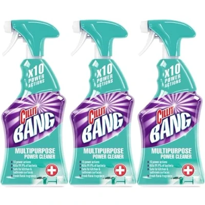 Image of Cillit Bang Multi Purpose Cleaner Spray,Cleaning Spray Ideal for Stains and Rust Around the House, Size: 750ml (Pack of 3)