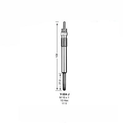 Image of NGK Glow Plug Y 504J (6246)