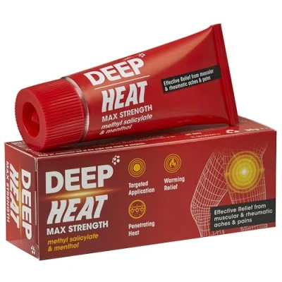Image of Deep Heat Maximum Strength, Pain Relief Cream, For Muscular &amp; Rheumatic Aches, and Stiffness, 35 g (Pack of 1)