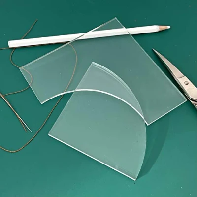 Image of M&amp;G 4 inch Drunkard&#039;s Path Shape Patchwork Template 3mm Clear Acrylic Quilting Guide