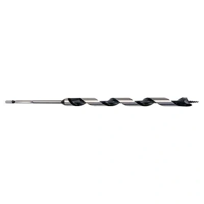 Image of Trend Snappy 13mm Diameter Auger Bit for Deep Hole Drilling, 155mm Length, Carbon Steel, Single Flute Spiral, Quick Release Drill System, SNAP/AB/13