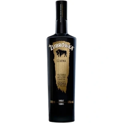 Image of Żubrówka Czarna Vodka, 40% ABV, 70cl, Polish Vodka