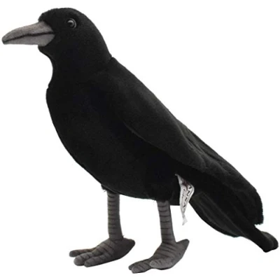 Image of Hansa 6266 Black Crow 12&quot; Plush