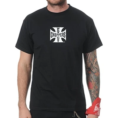 Image of West Coast Choppers OG Classic Men&#039;s Short Sleeved T Shirt Black, Regular/Regular Fit, L
