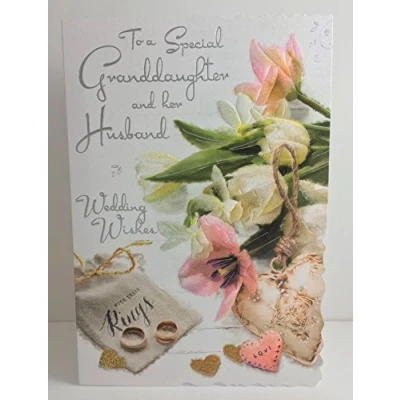 Image of Granddaughter &amp; Her Husband Wedding Day Card