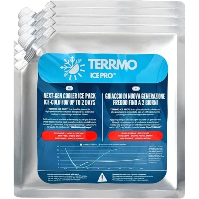 Image of TERRMO Ice Pro™ Premium Large Pack for Cool Box, Cooler Bag Extra Long Lasting Freezer Block 24h 72h Reusable Gel Cold Packs Camping, Food, Travel XL size: 830ml 25x25cm 1