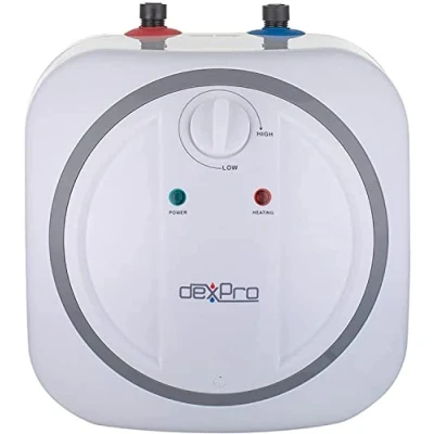 Image of dexPro 2kW Unvented Undersink Water Heater with Rapid Heat Blue Diamond Enamel Coating Rust Proof and Corrosion Resistant Insulation Tank for Residential Commercial Use 6 litres Storage